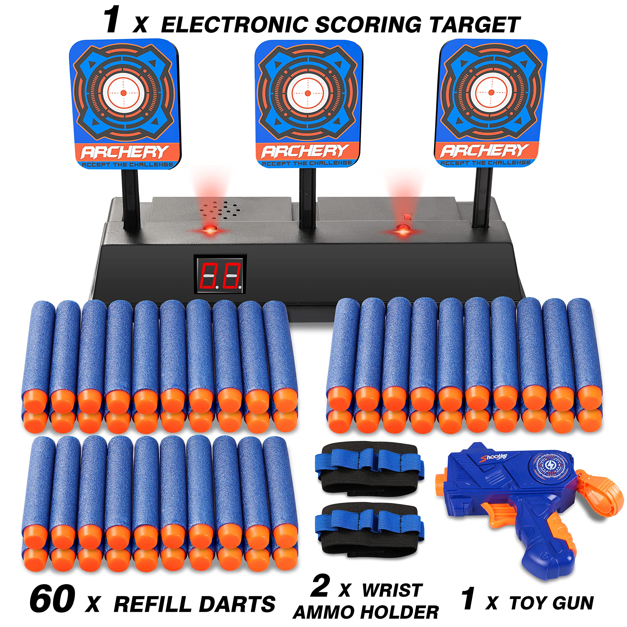 KKONES packaging includes bullets and belt for immediate use