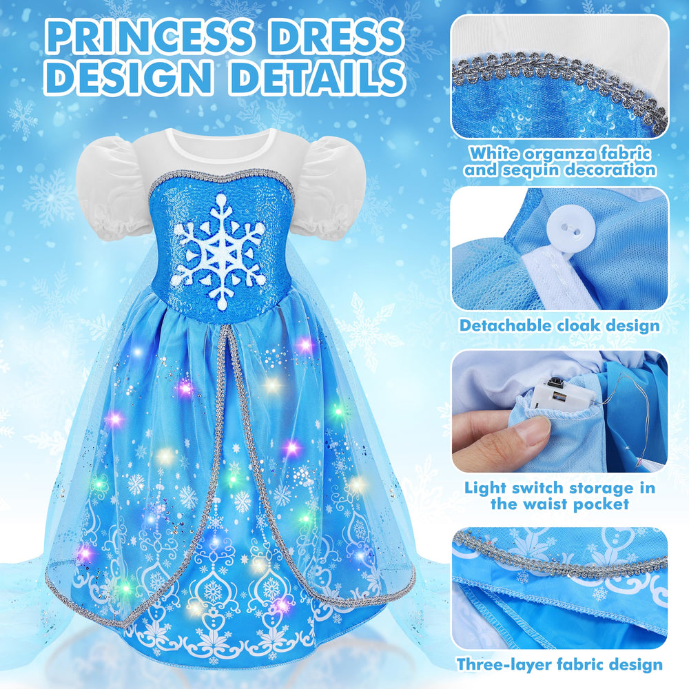 KKONES princess dress crown and accessories complete the sparkling look