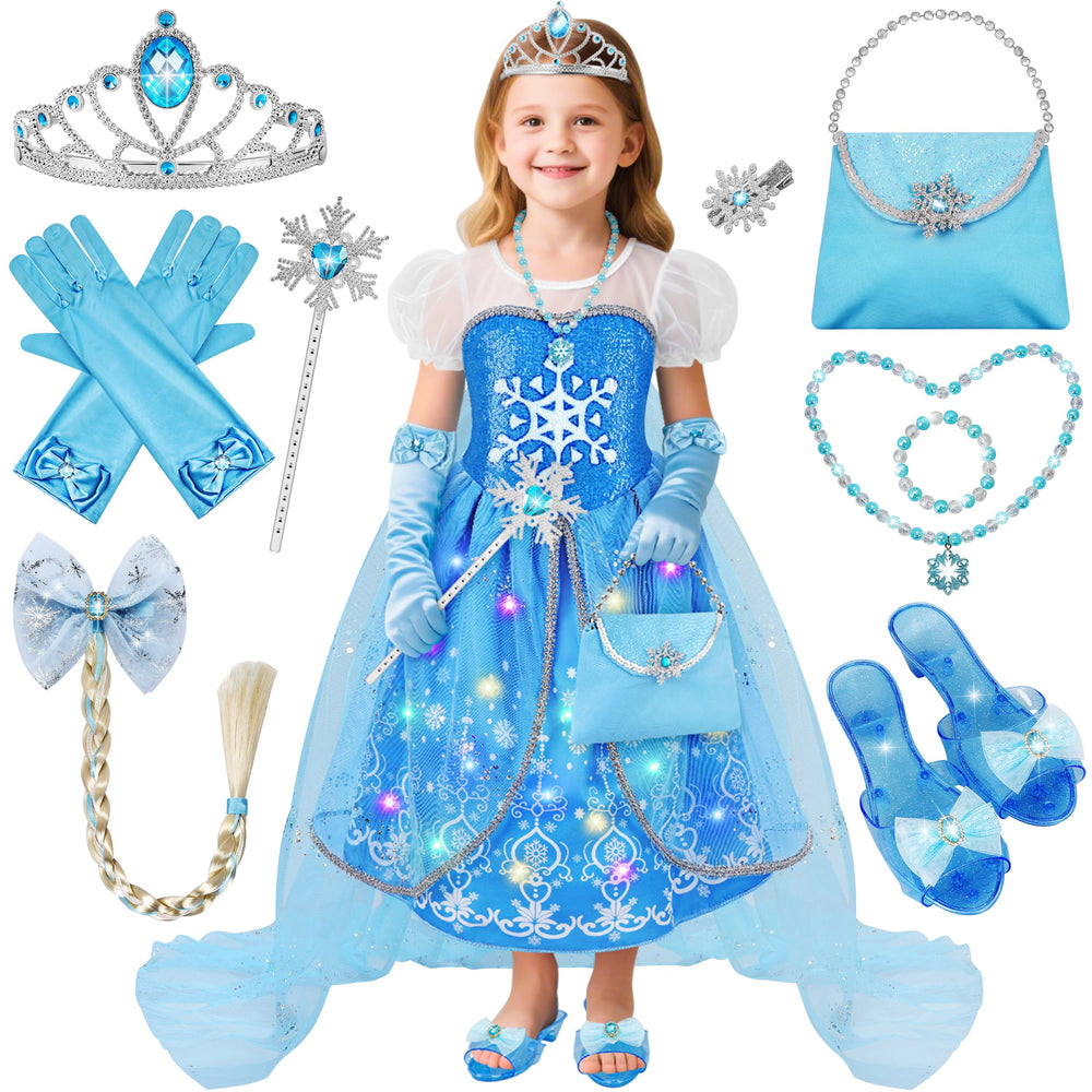 KKONES princess dress with light-up skirt for magical evenings