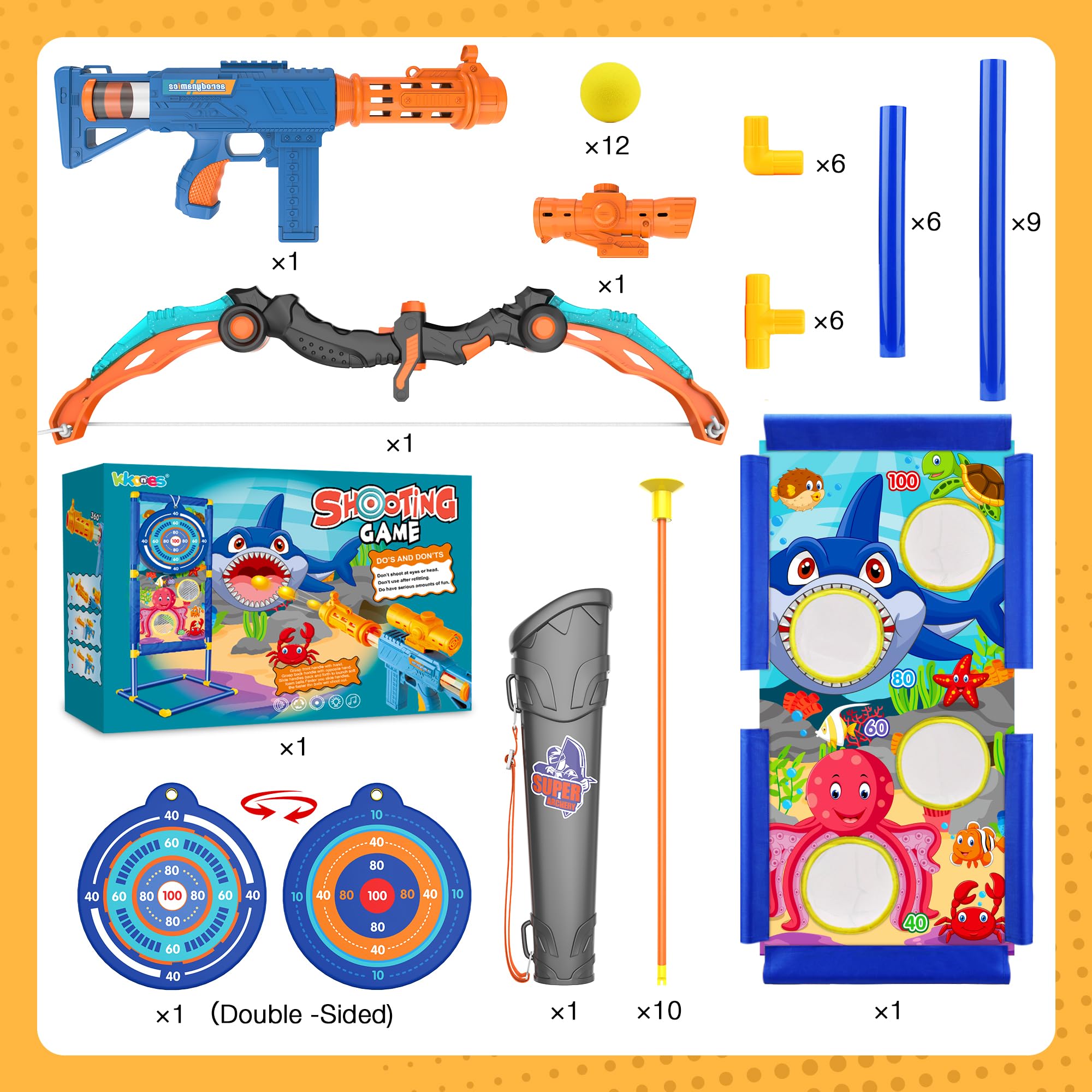 KKONES standing target and dartboard setup for action-packed play