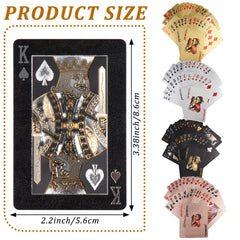 KKONHII four decks black radial pattern poker cards for bold table presence.