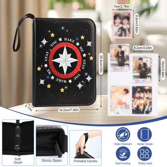 KKUHTY SKZ merch card binder spine showing compact portable size