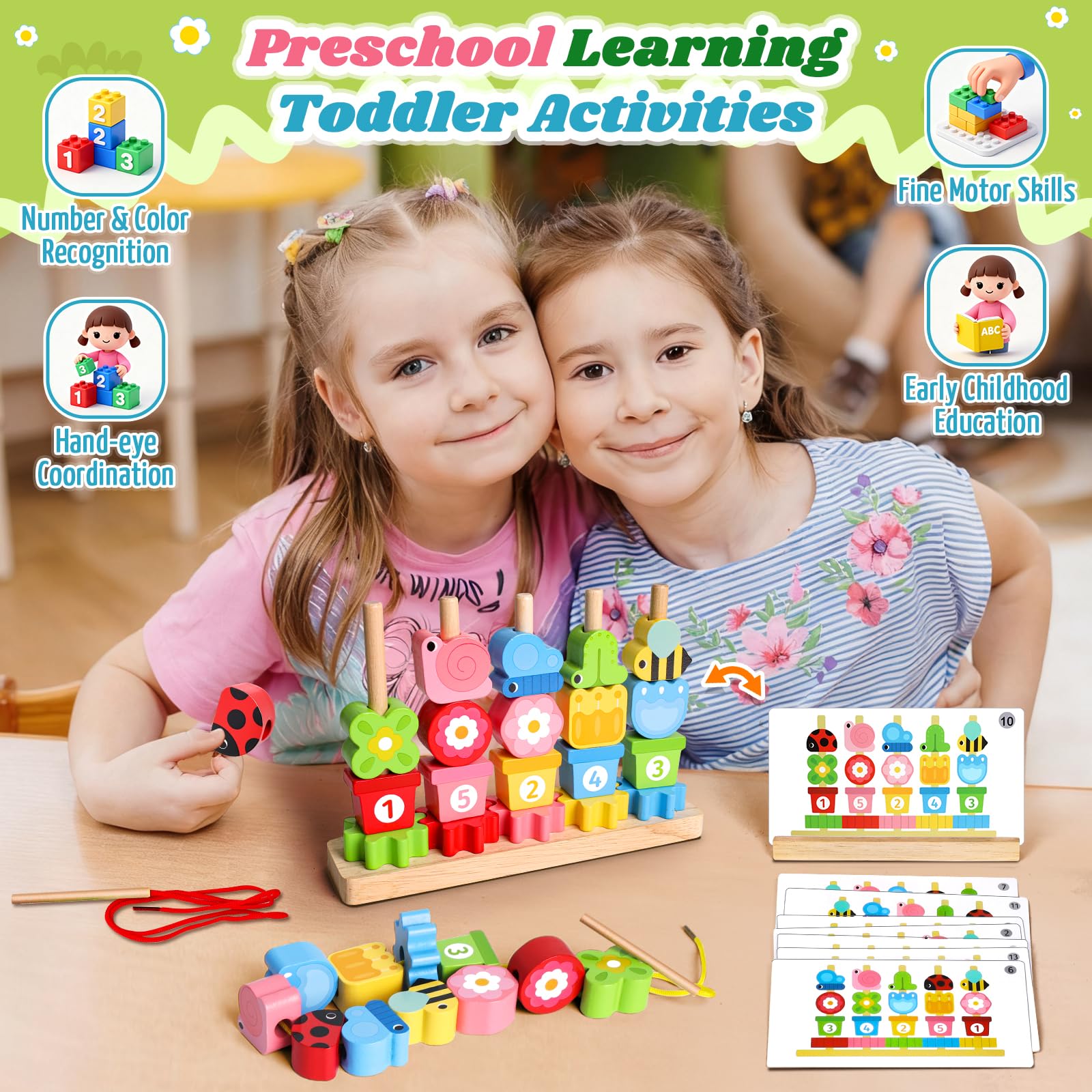 KLAPTOR pattern cards double-sided inspire sequence, matching, and creative play.