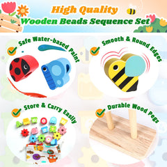 KLAPTOR wooden stacking blocks build early math and logical thinking.