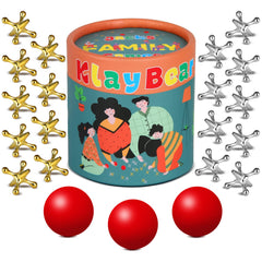 KlayBear Jacks game set, front view, ideal for family playtime.