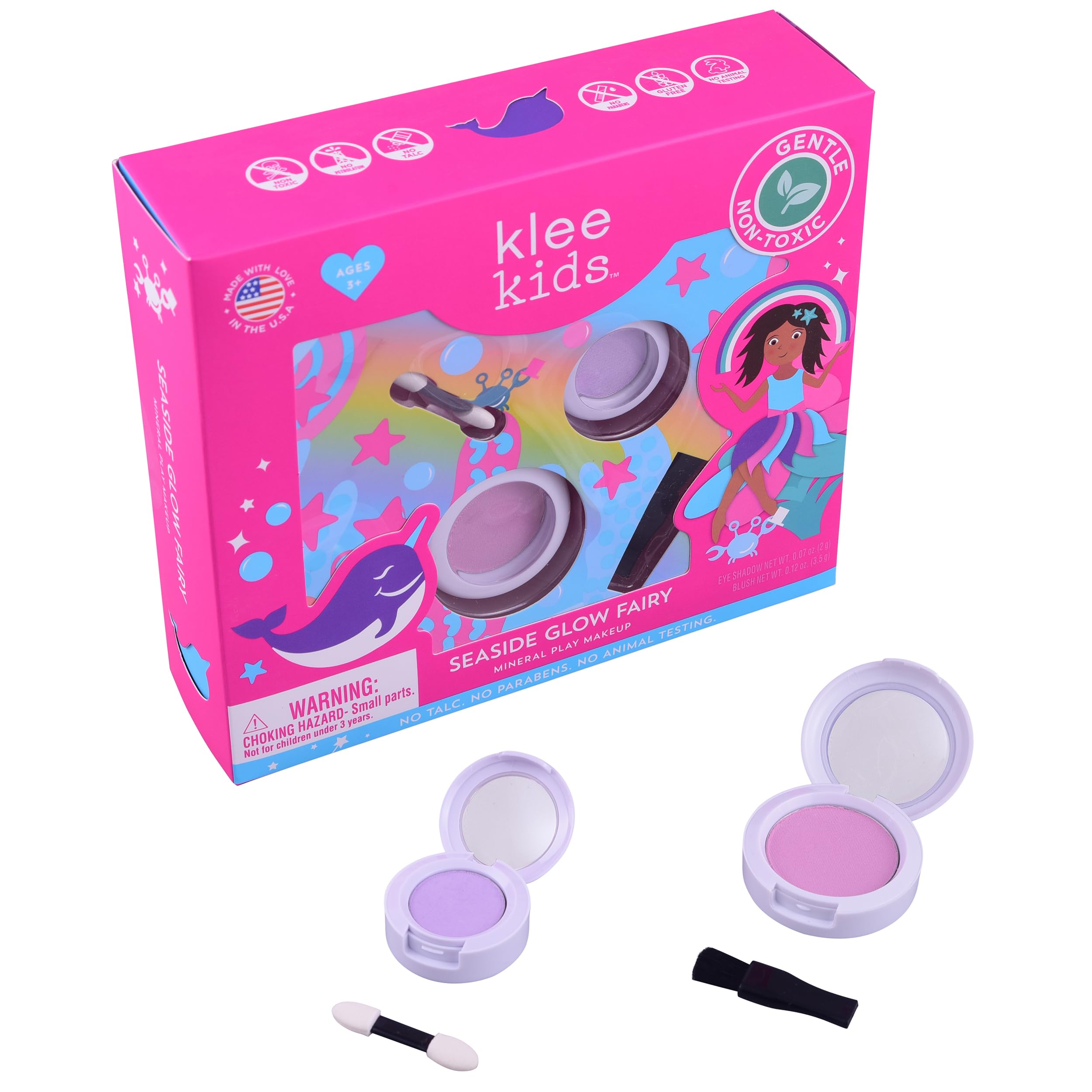 Klee Naturals Luna Star Sunrise Glow blush adds warm, safe radiance for playtime