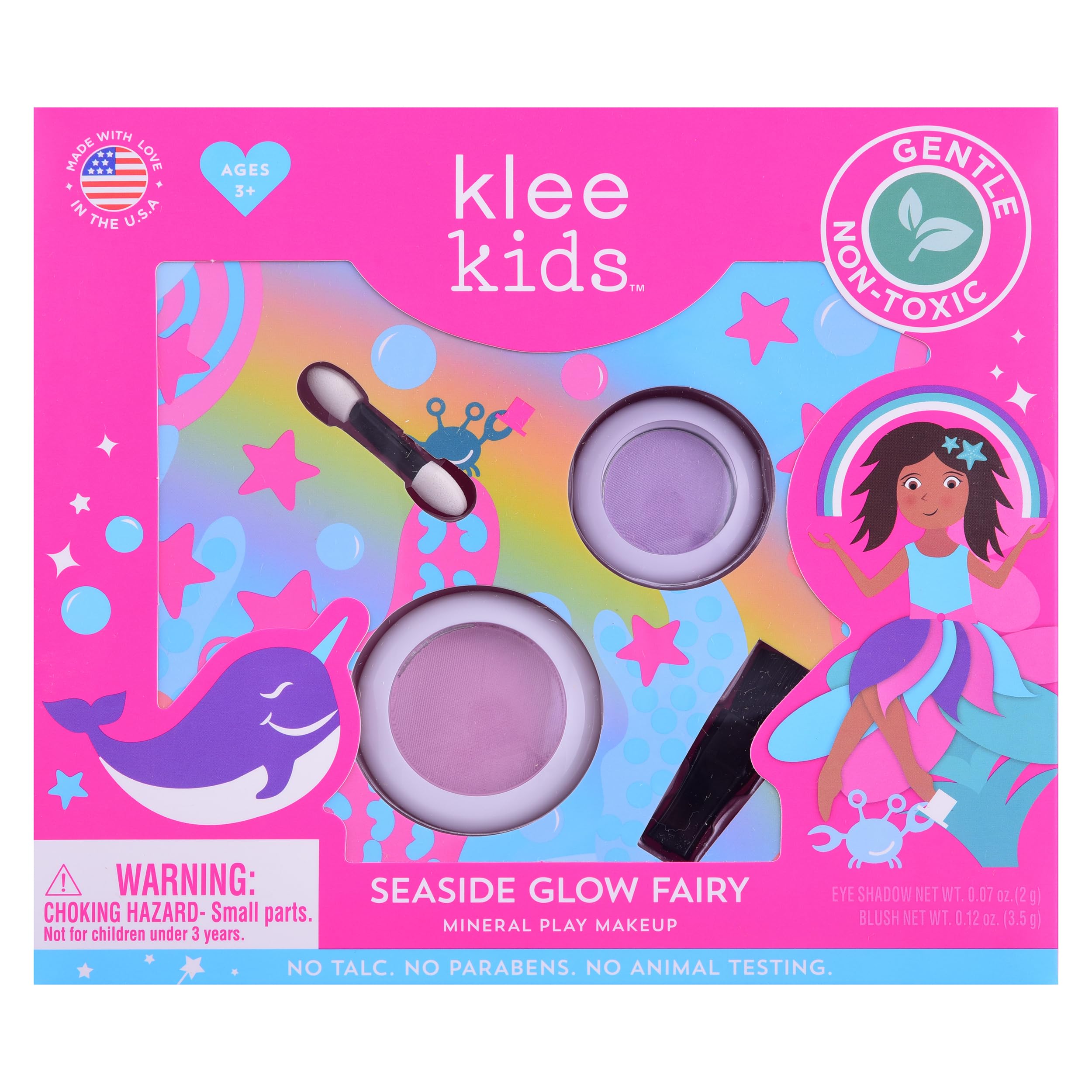 Klee Naturals Luna Star eye shadow Purple Waves for gentle, kid-safe color during dress-up