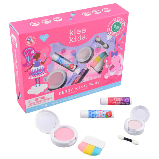 Klee Naturals Berry Dust blush adds rosy glow for playful makeup moments.