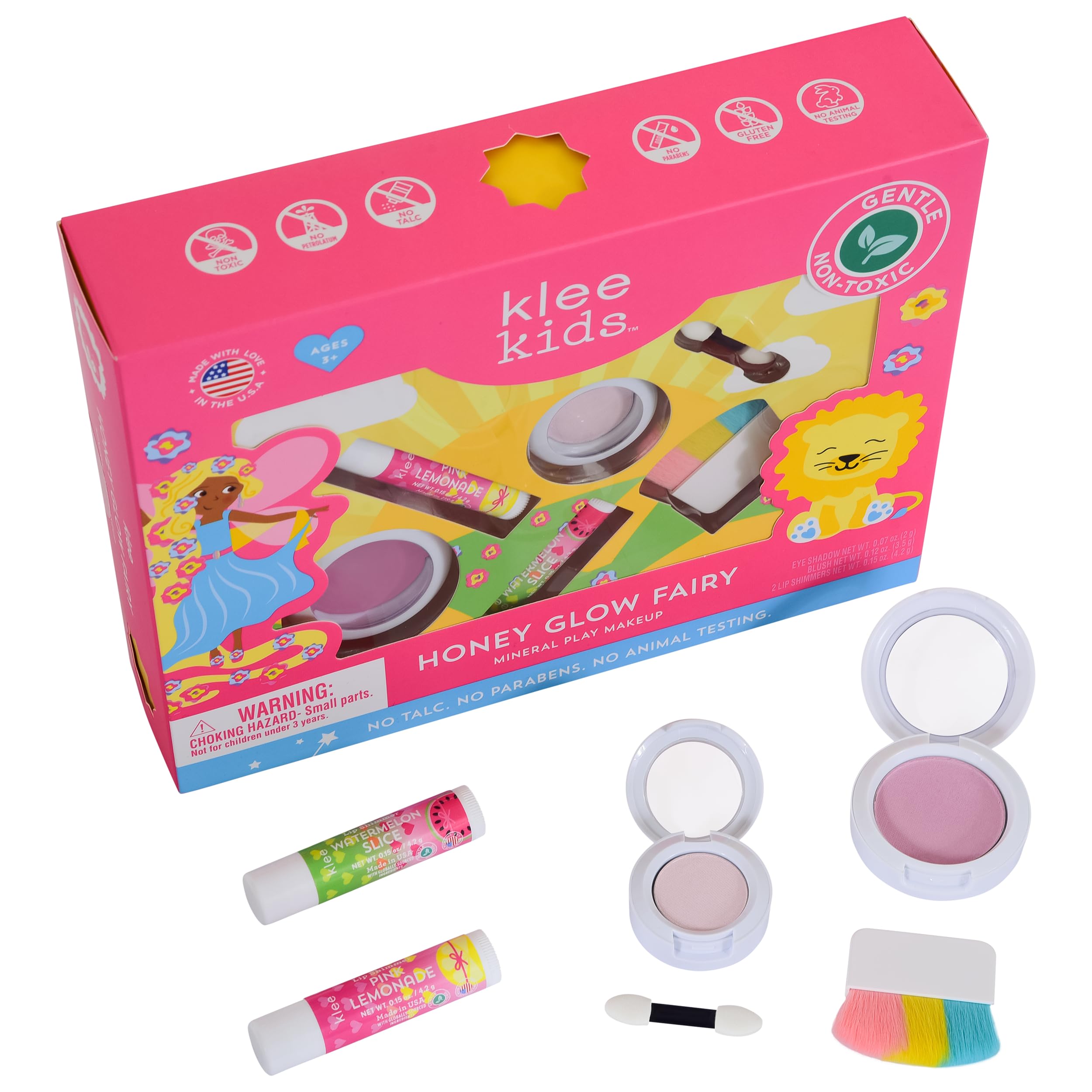 Luna Star Honey Glow blush offers soft color with talc-free formula.