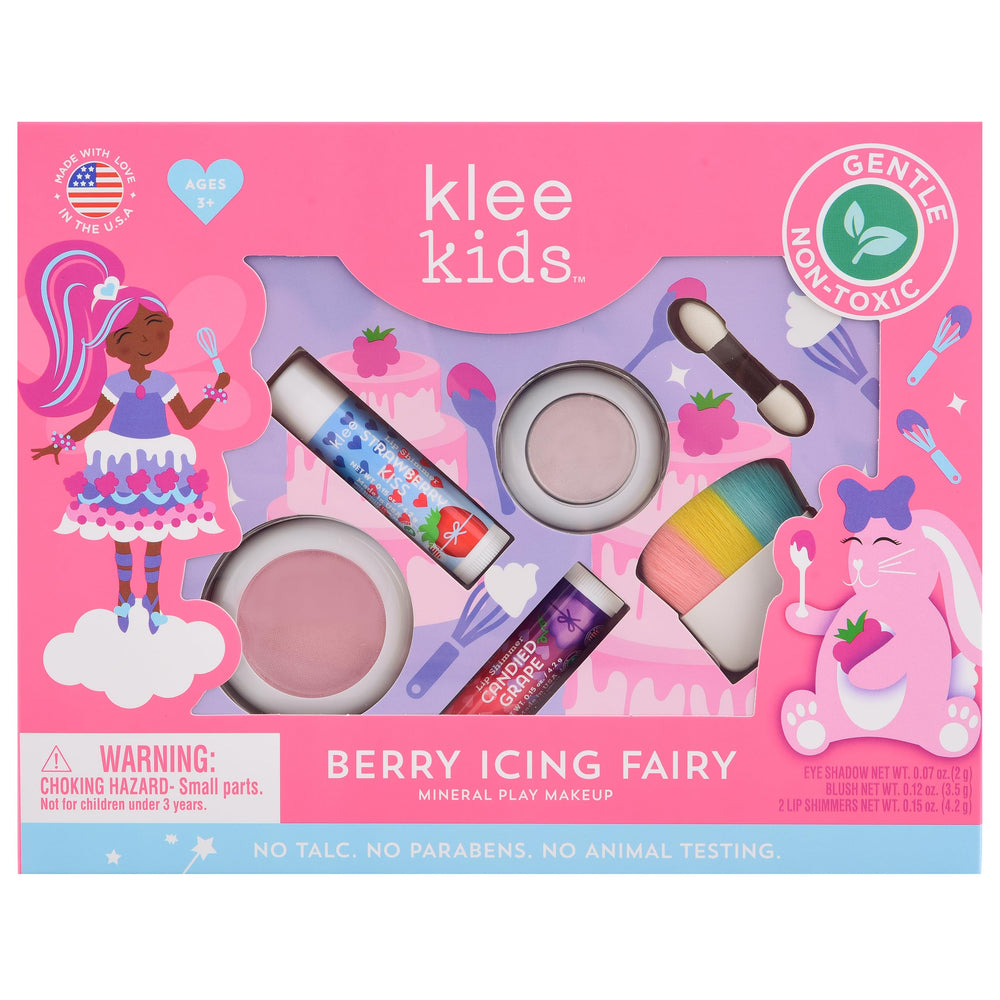 Klee Naturals Luna Star eye shadow in pink for gentle, kid-friendly color.