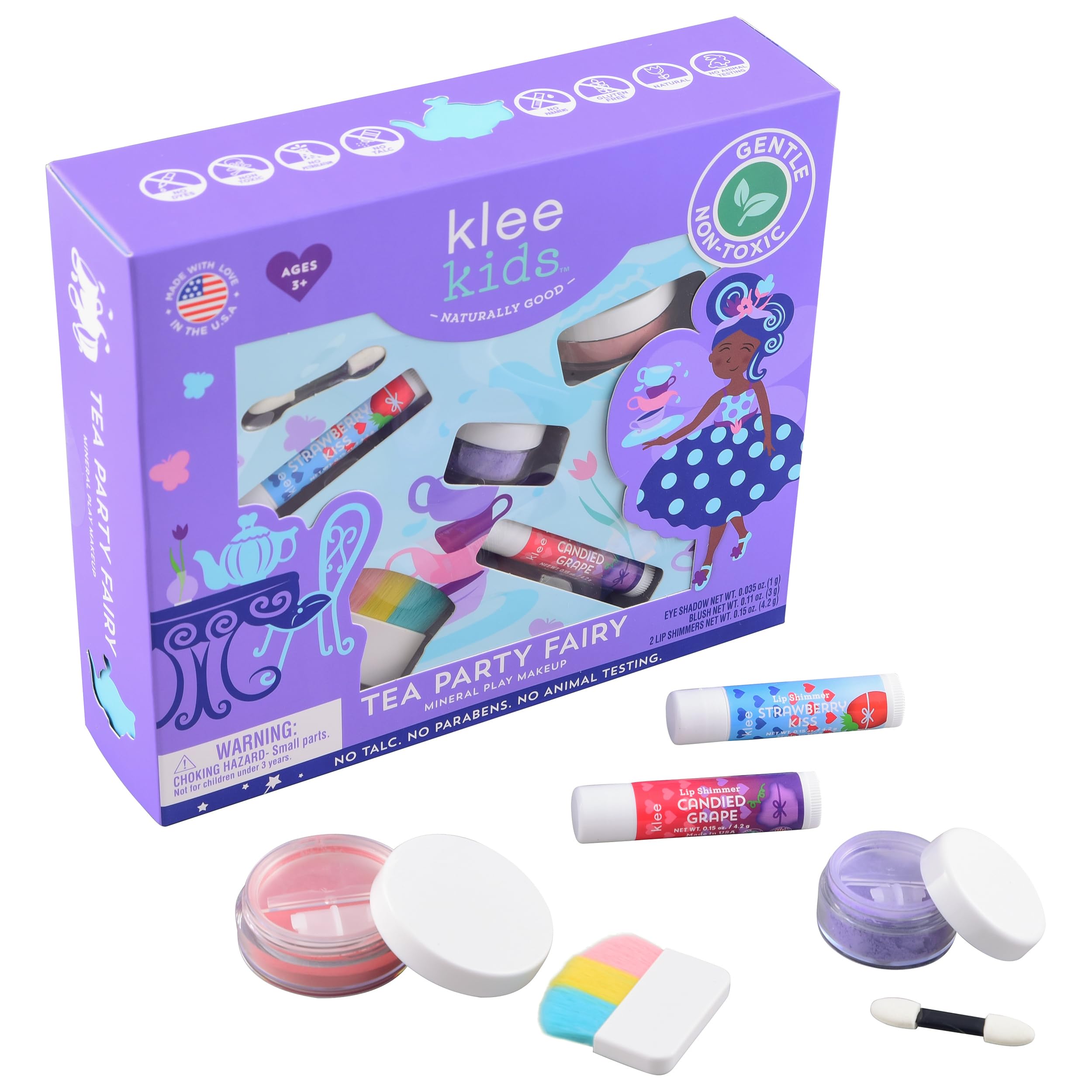 Klee Naturals Luna Star Teatime Twinkle blush adds rosy glow during imaginative play.