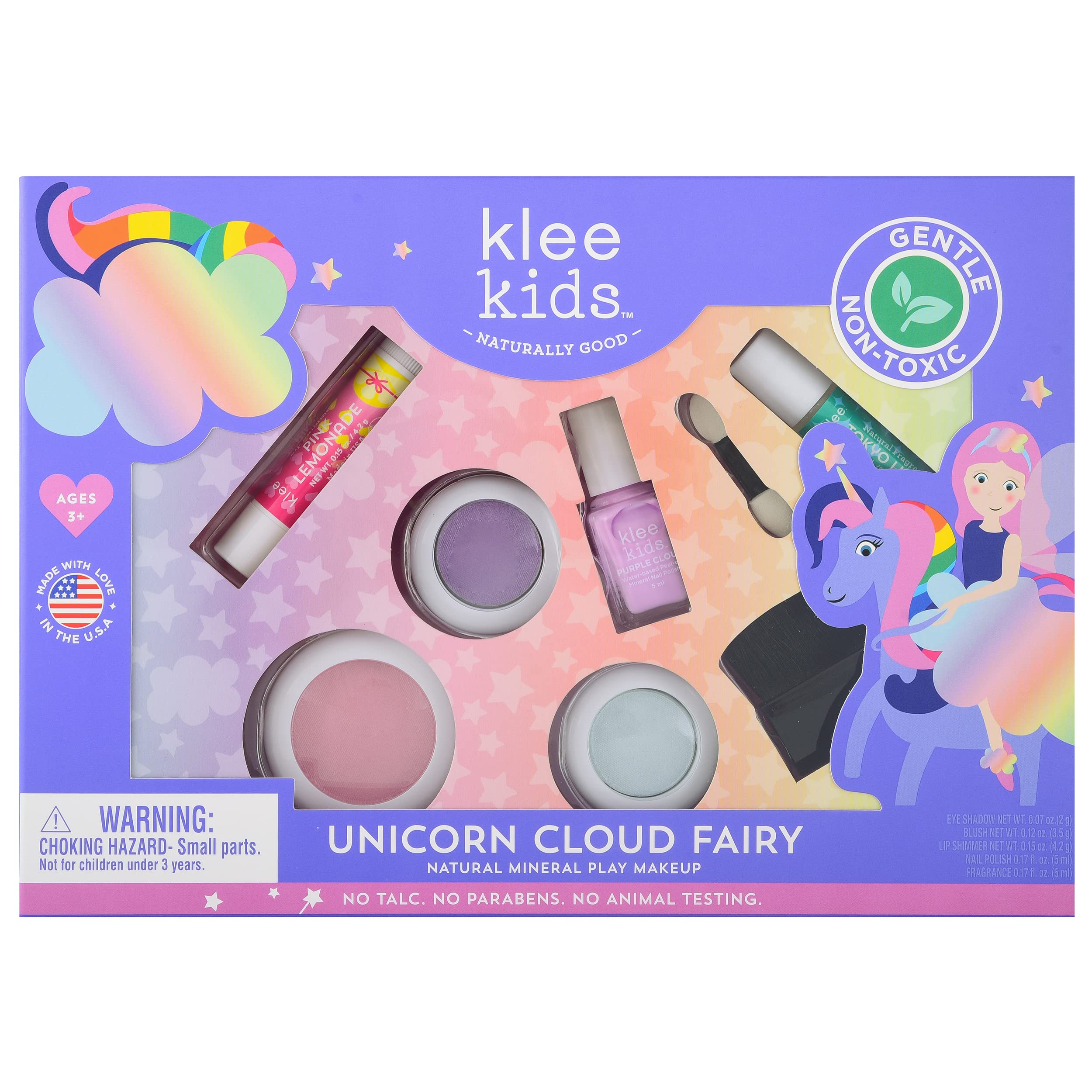 Klee Naturals kit front packaging showing playful unicorn design and components