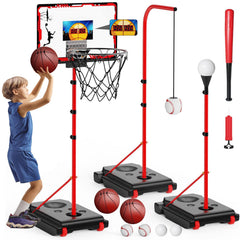 Kleikyerel 4-in-1 hoop setup ready for indoor and outdoor play