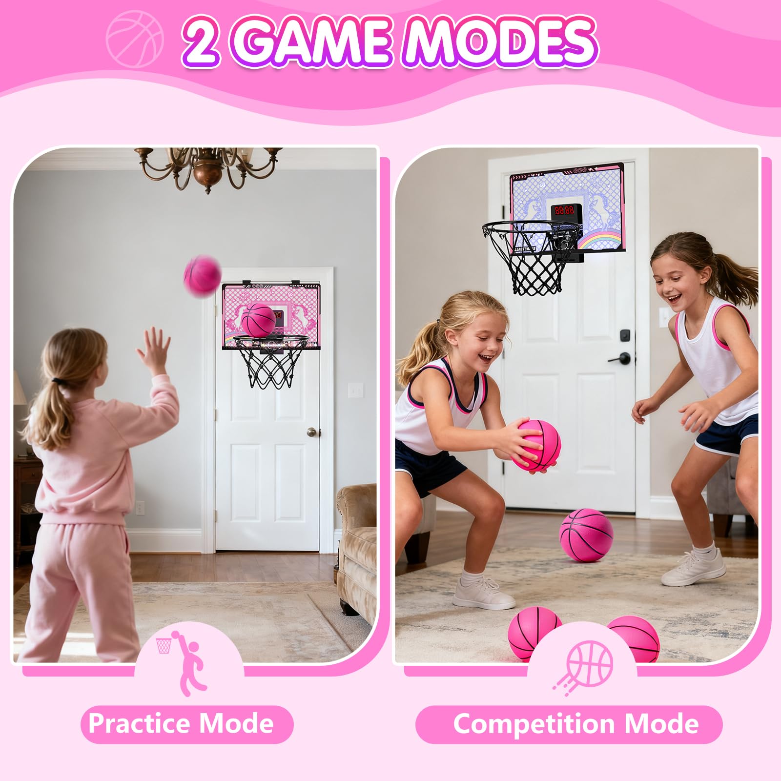 Kleikyerel basketball hoop includes remote control for easy operation during games