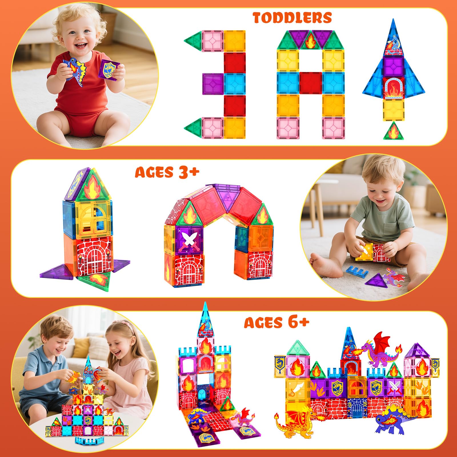 Kleikyerel Dragon Tiles kids playing encourages hands-on learning and sharing.