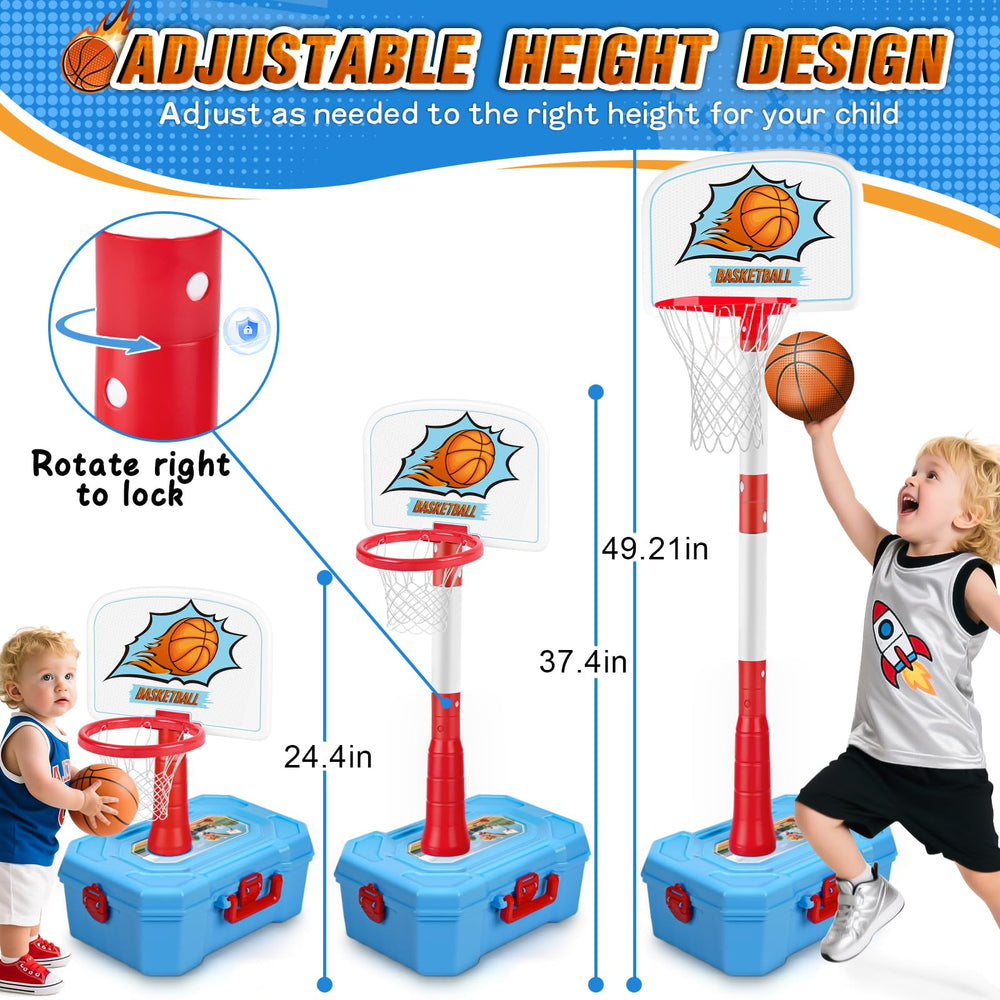 Kleikyerel easy-install portable hoop ready to play anywhere.