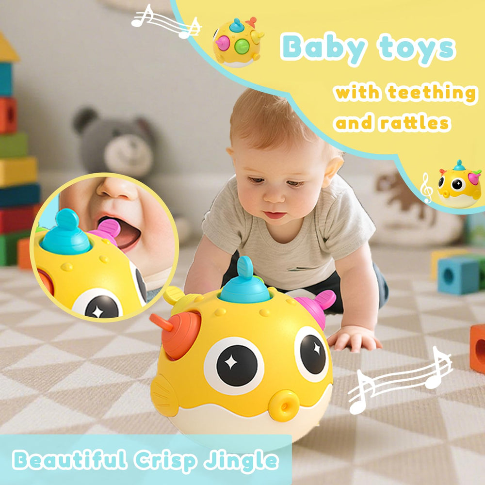 Kleikyerel newborn gift with a soft bell stimulates gentle auditory cues.