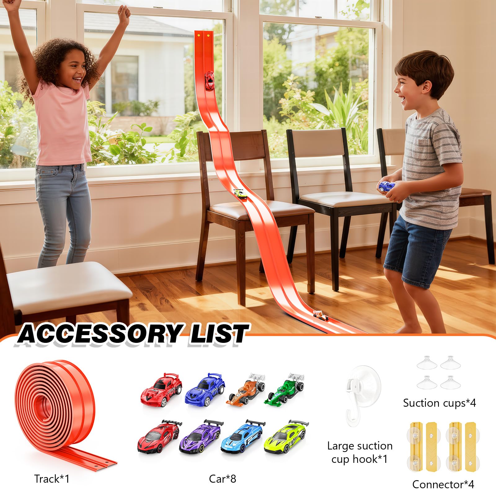 Portable and rollable Kleikyerel track stored in seconds for travel or small spaces.