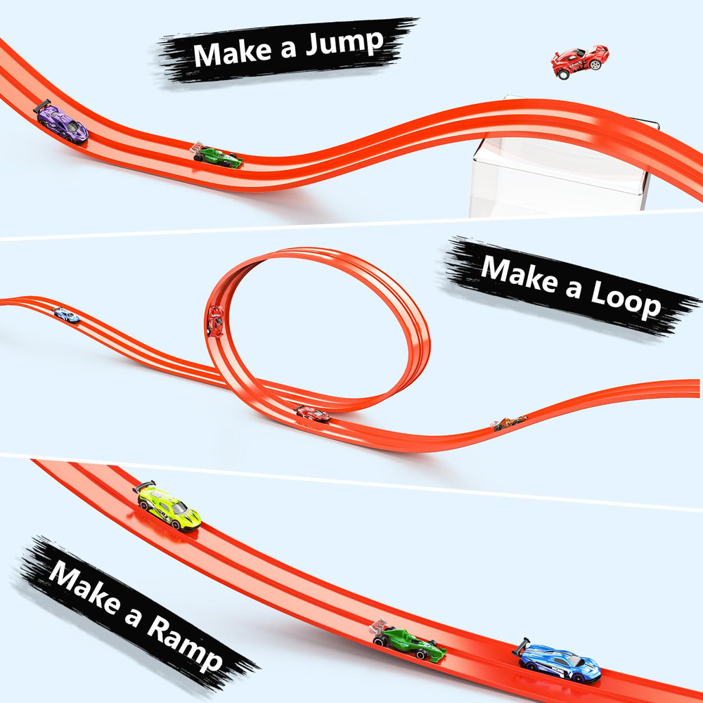 Ages 3+ safety with Kleikyerel track promotes fine motor skills and imaginative play.