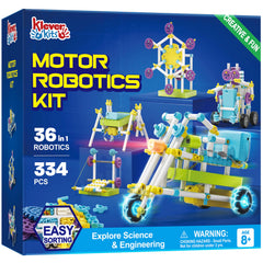 Klever Kits 36-in-1 robot builds provide diverse STEM challenges for curious kids.