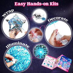 Klever Kits 3D string art moon balloon shines in a cozy room.