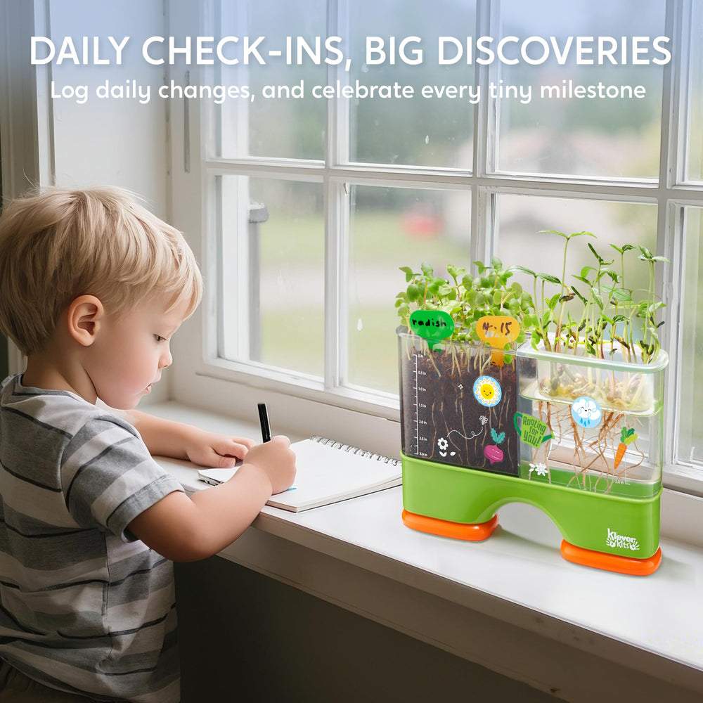 Klever Kits age eight plus learning kit makes gardening a fun educational experience.