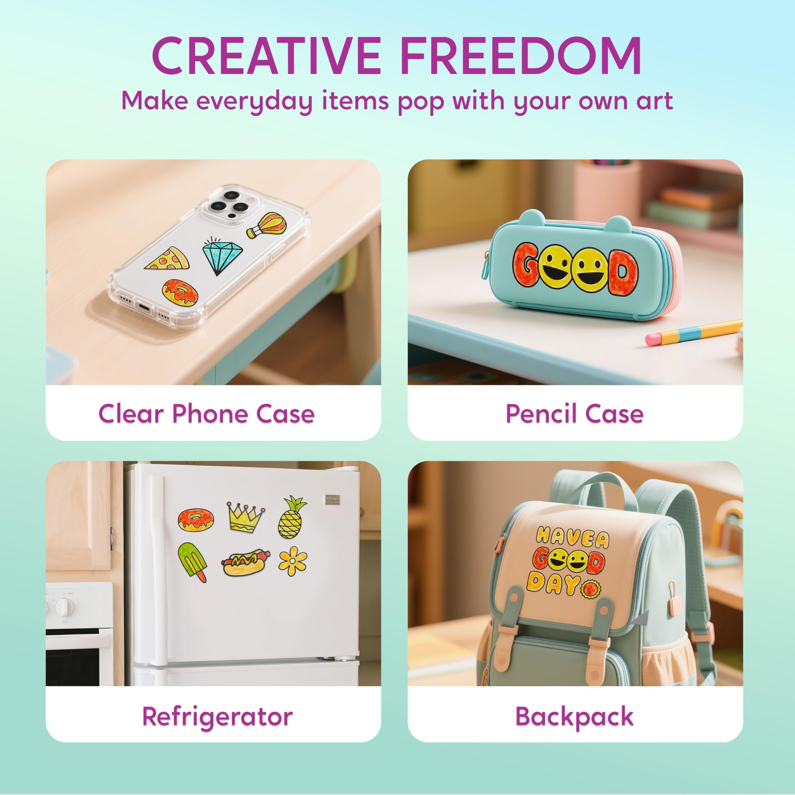 Klever Kits kid-friendly activity that turns a simple outline into a unicorn masterpiece.