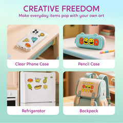 Klever Kits kid-friendly activity that turns a simple outline into a unicorn masterpiece.