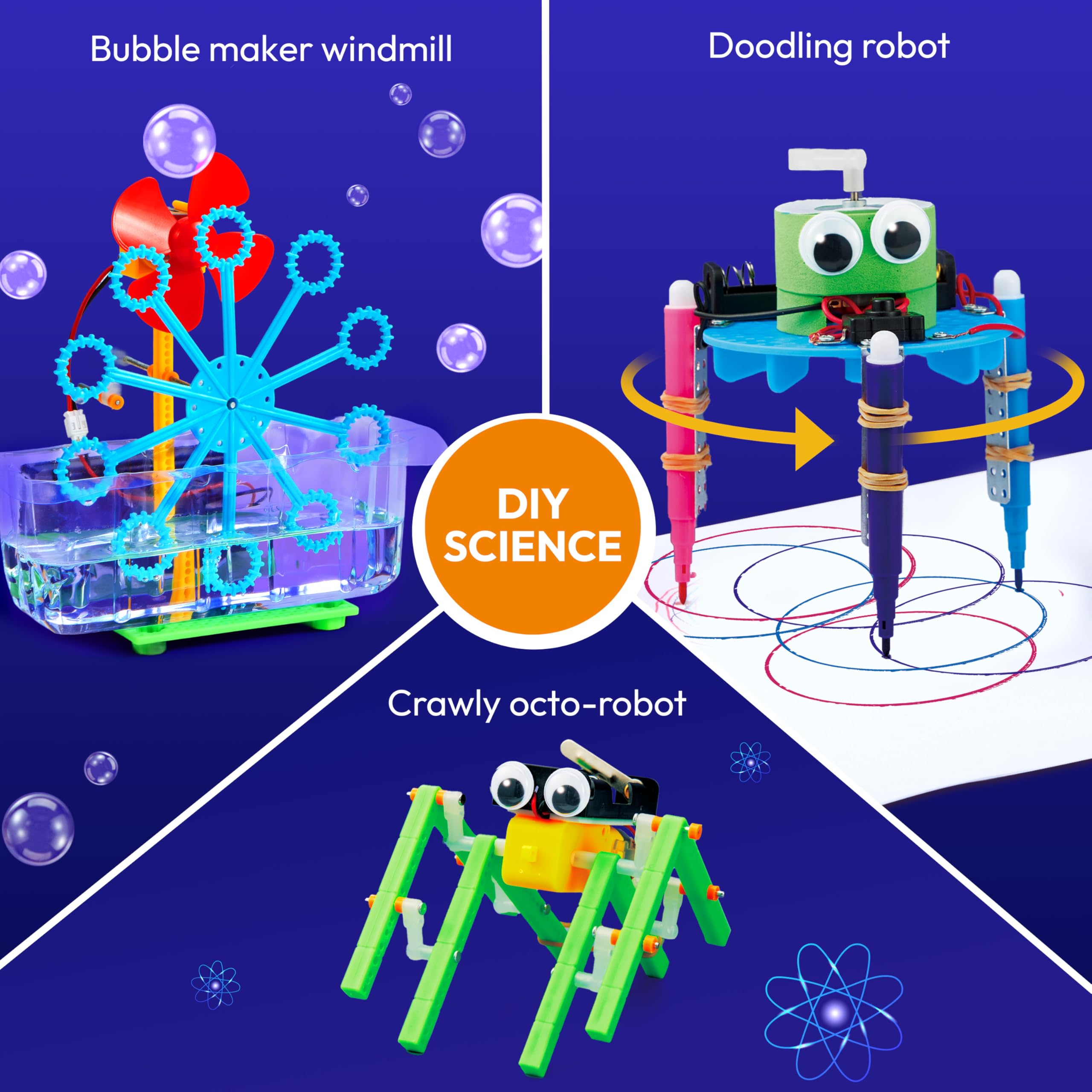 Klever Kits Crawly Octo-Robot assembly ready for hands-on learning.