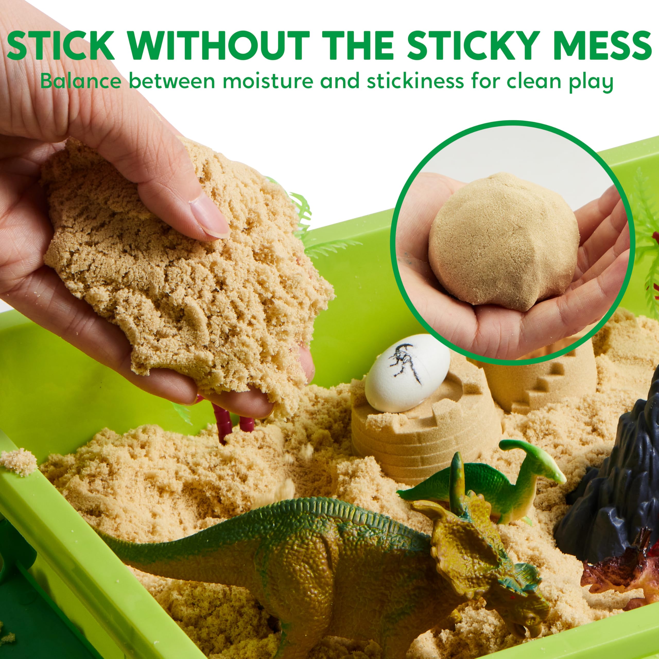 Klever Kits dinosaur figures help create a vivid habitat playground