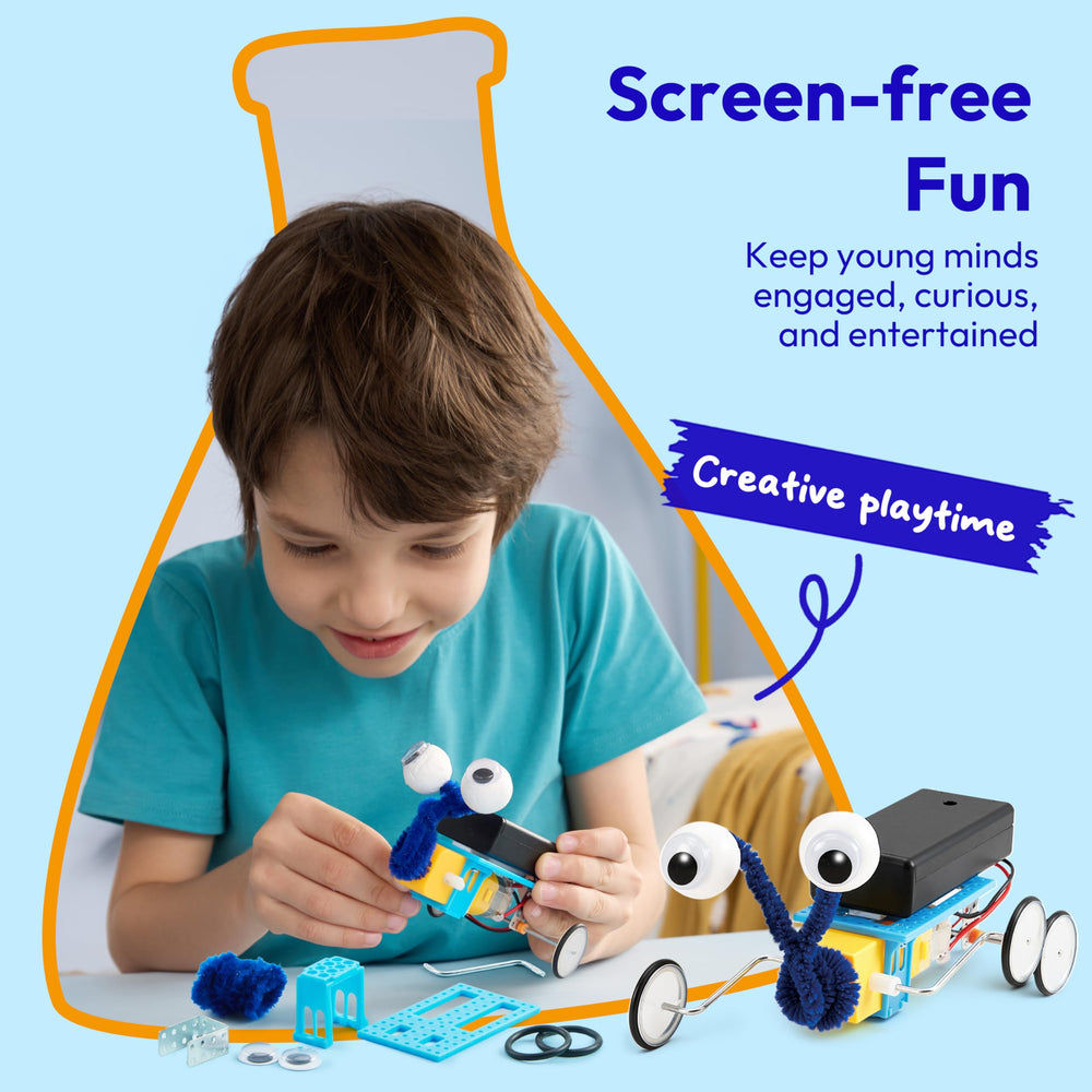 Klever Kits Doodling Robot with colorful components for creativity.
