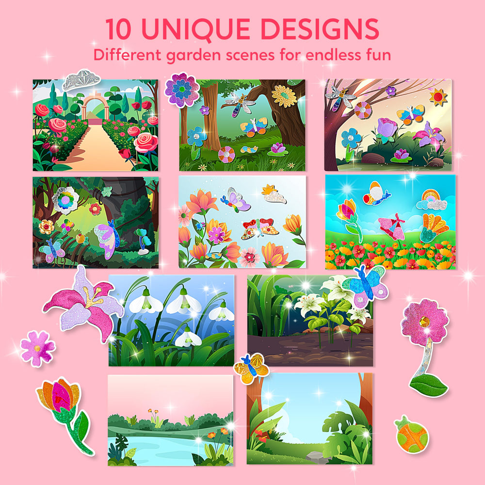 Klever Kits Foil Art Kit butterflies sheets capture vibrant detailing during play.