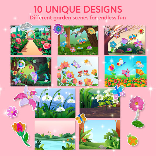 Klever Kits Foil Art Kit butterflies sheets capture vibrant detailing during play.