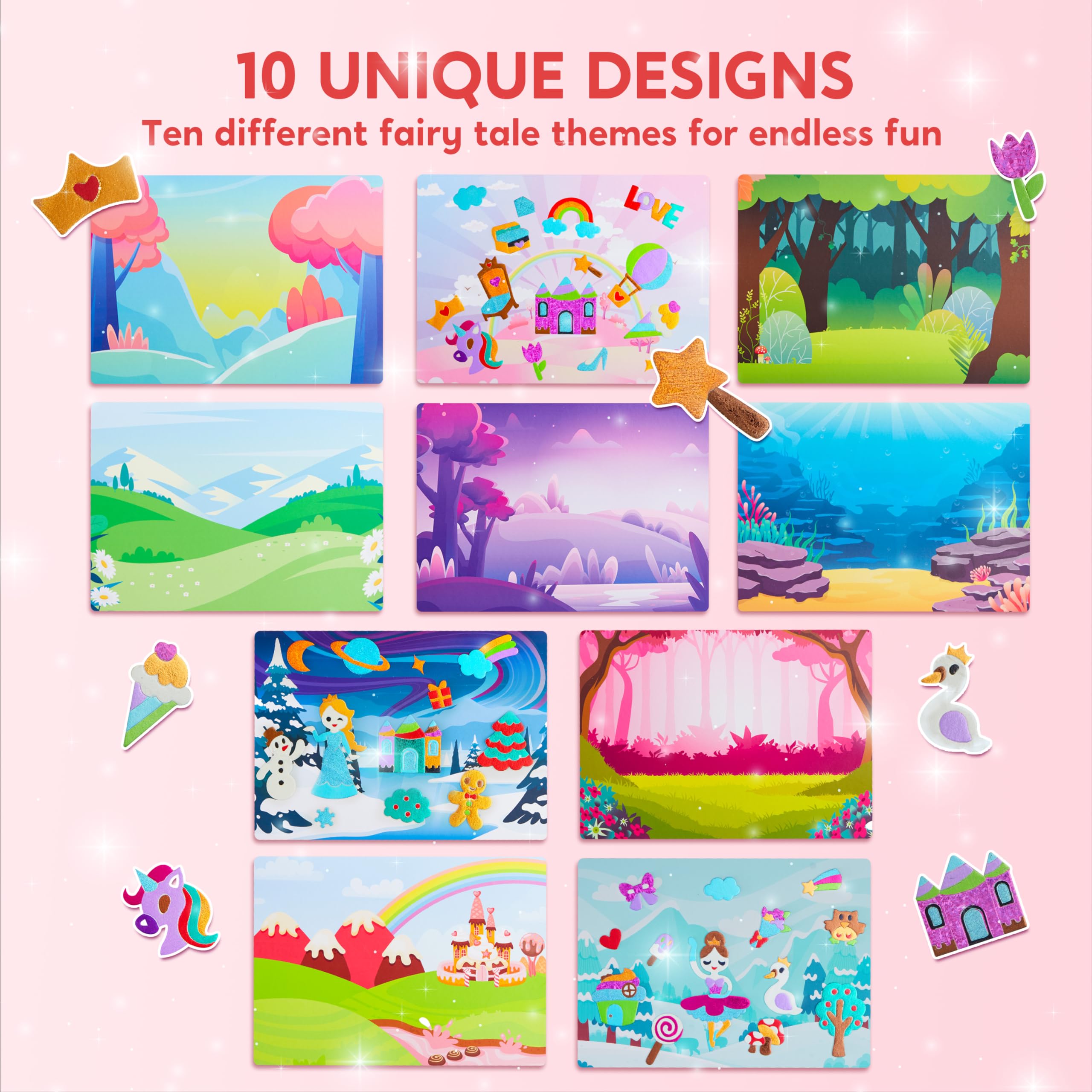 Klever Kits foil art kit fairy canvas with sparkling foil effect