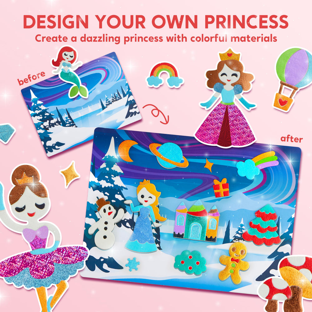 Klever Kits foil art kit foam stickers add dimension to art