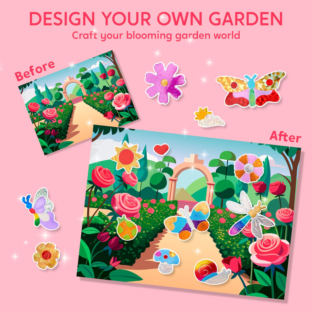 Klever Kits Foil Art Kit sticker collection enables easy no-mess creativity.