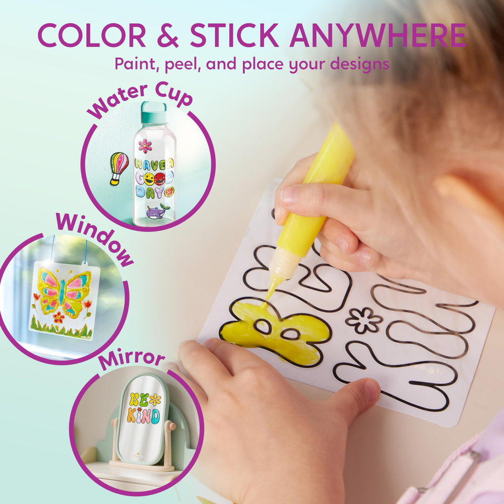 Klever Kits gel art sticker sheet to decorate frames and crafts.