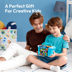 Klever Kits glow-in-dark effect enhances night-time storytelling with luminous figures.