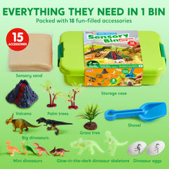 Klever Kits glow-in-the-dark dinosaur skeletons enhance imaginative play indoors