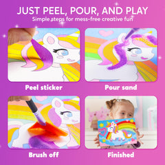 Klever Kits Glow Sand DIY sheets invite personalized designs.