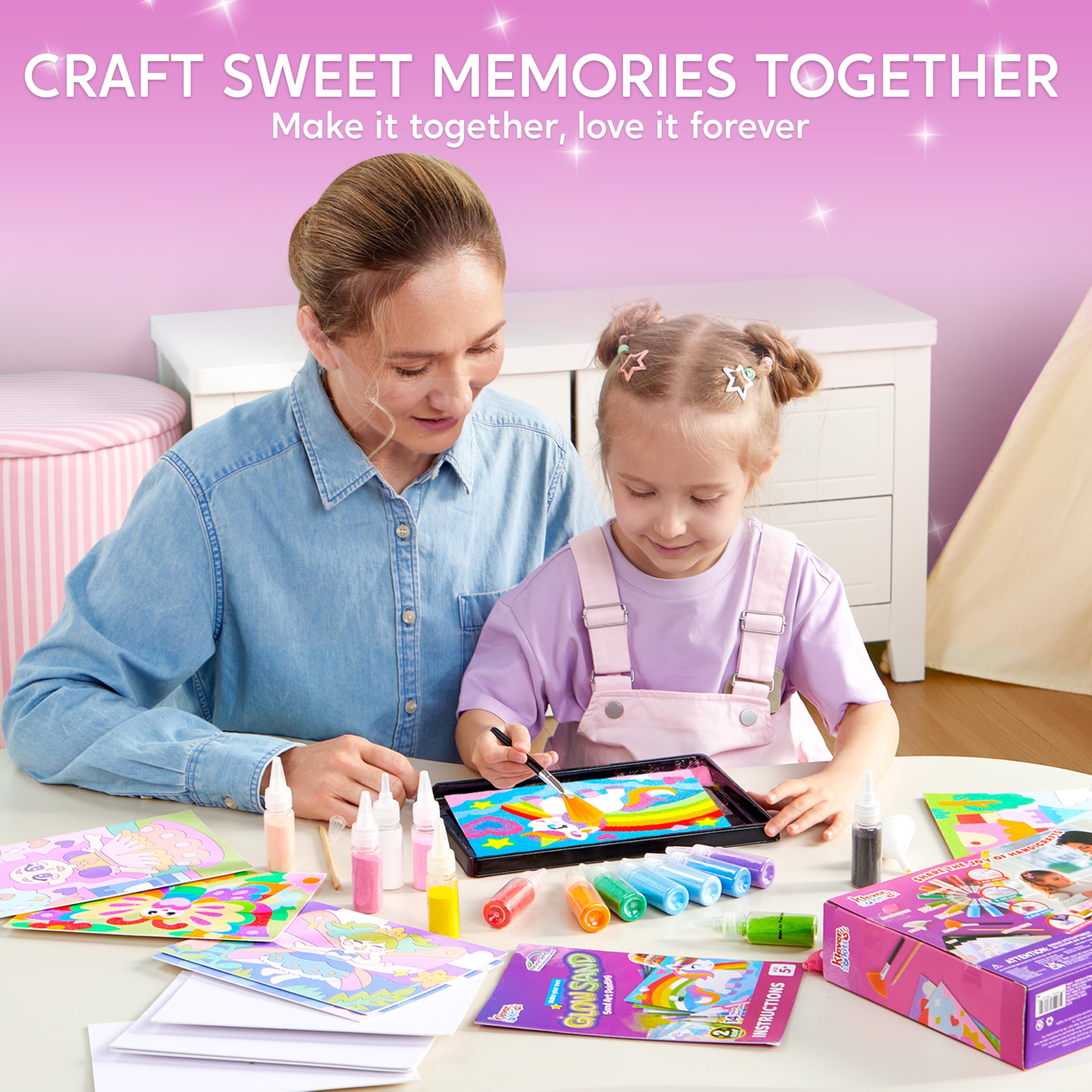 Klever Kits Glow Sand Video Guide helps kids follow steps easily.