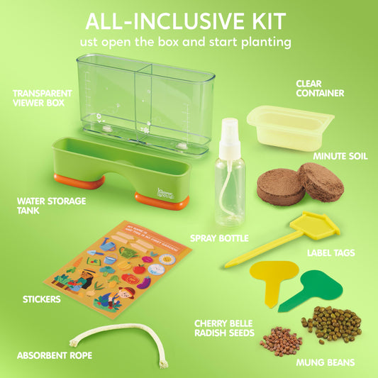 Klever Kits hydroponic vs soil demo encourages hands-on science exploration at home.