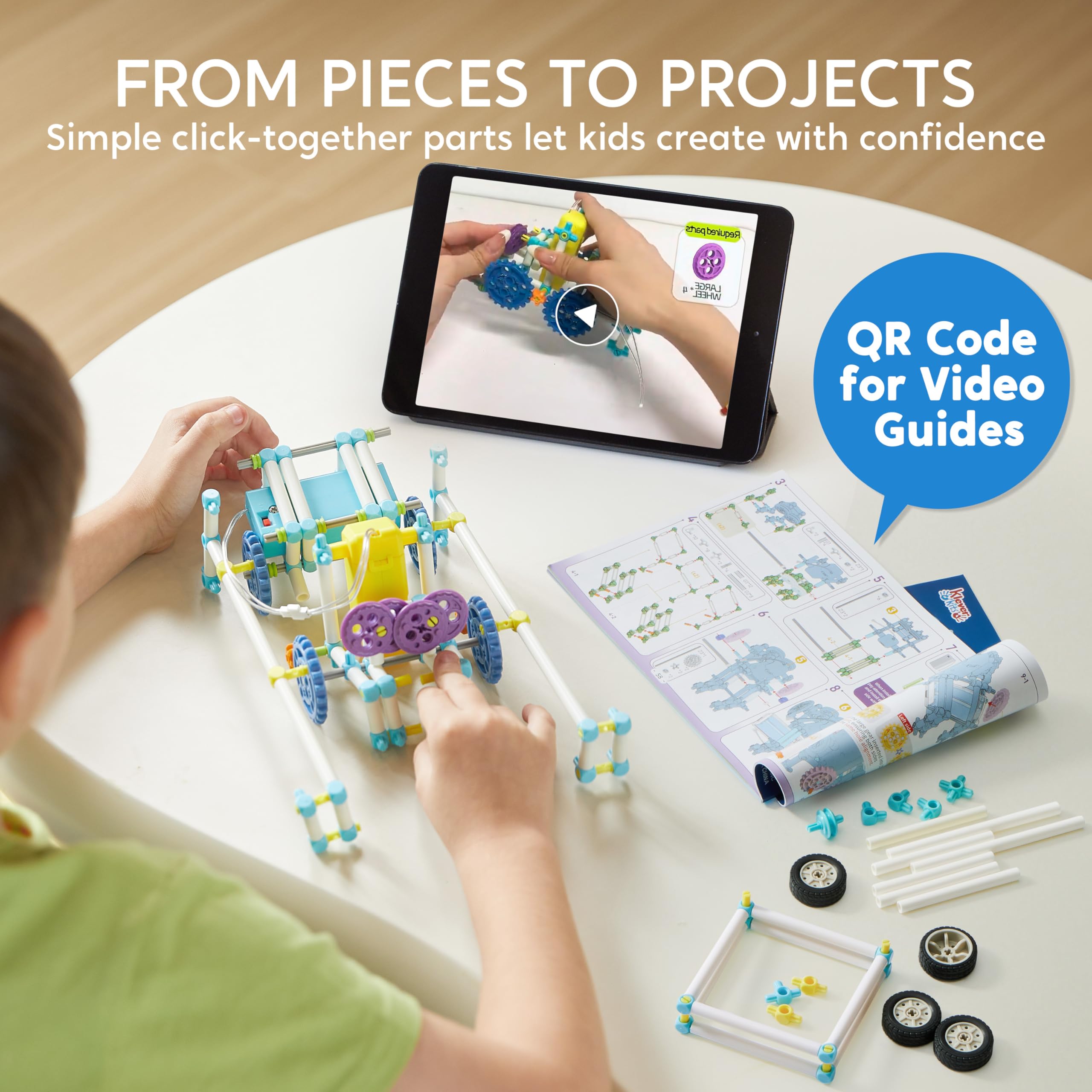 Klever Kits clear instruction videos guide easy assembly for beginners.
