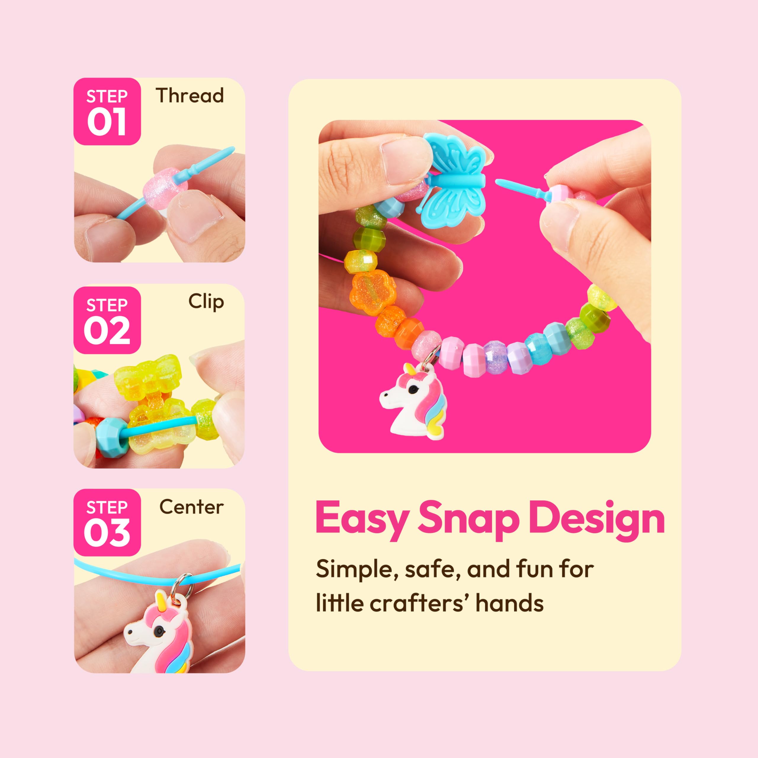 Klever Kits flower storage box keeps beads organized and portable.