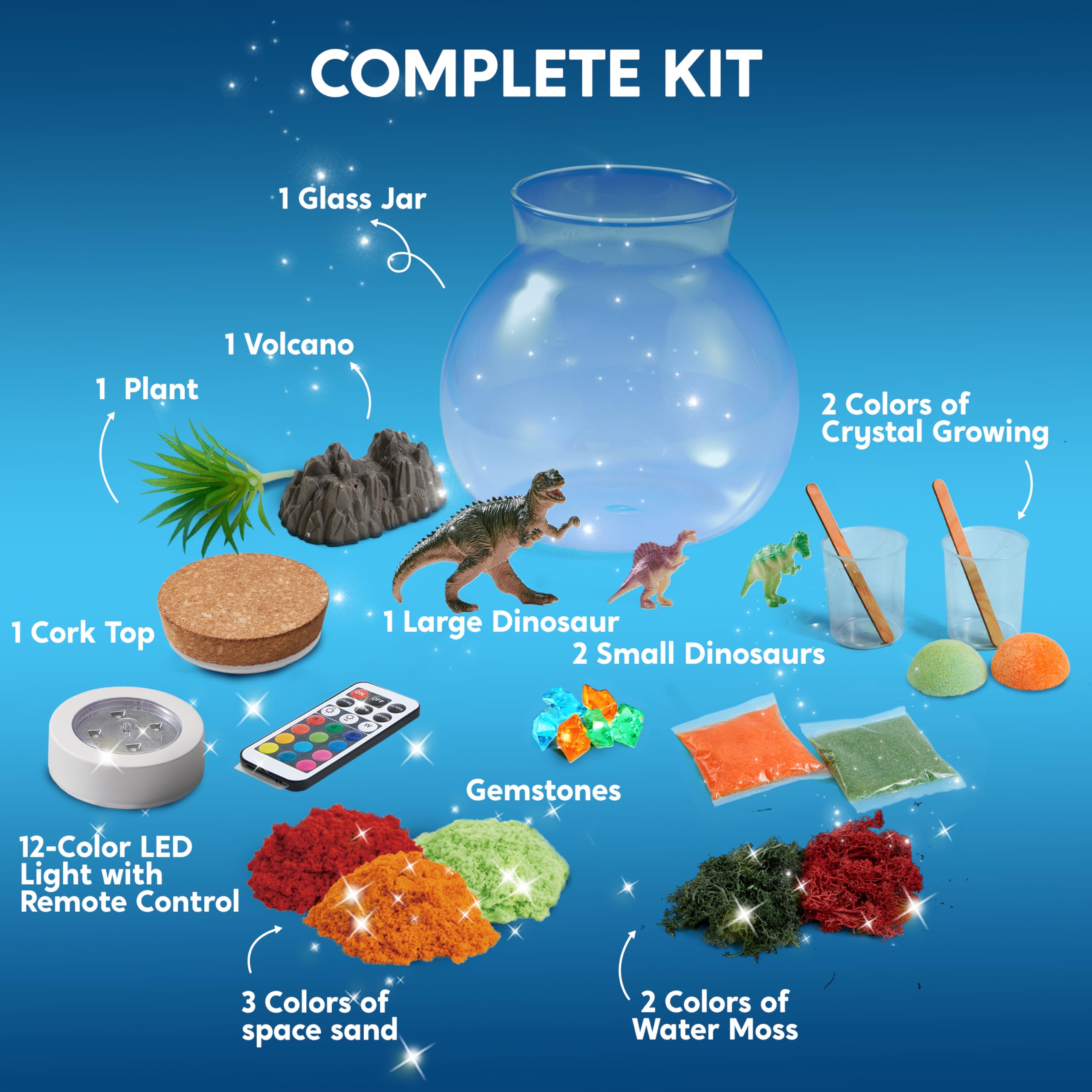 Klever Kits LED night light with 12 colors and remote control