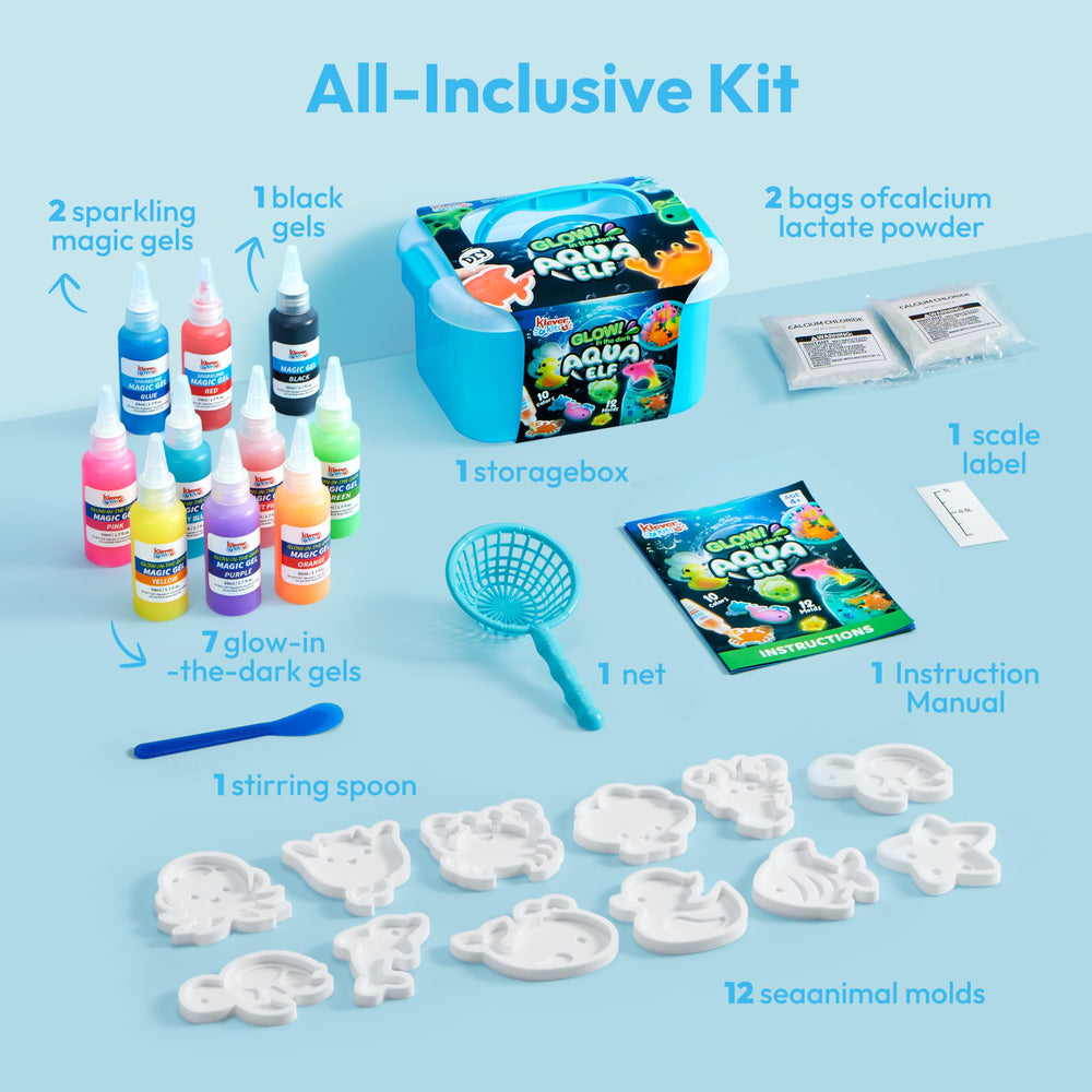 Klever Kits magic powder packs add vibrant color to gel creations.