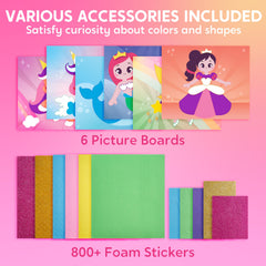 Klever Kits match and play puzzle image illustrating color-shape challenges