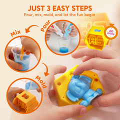 Klever Kits mixing cups and stirring rods for quick crafting