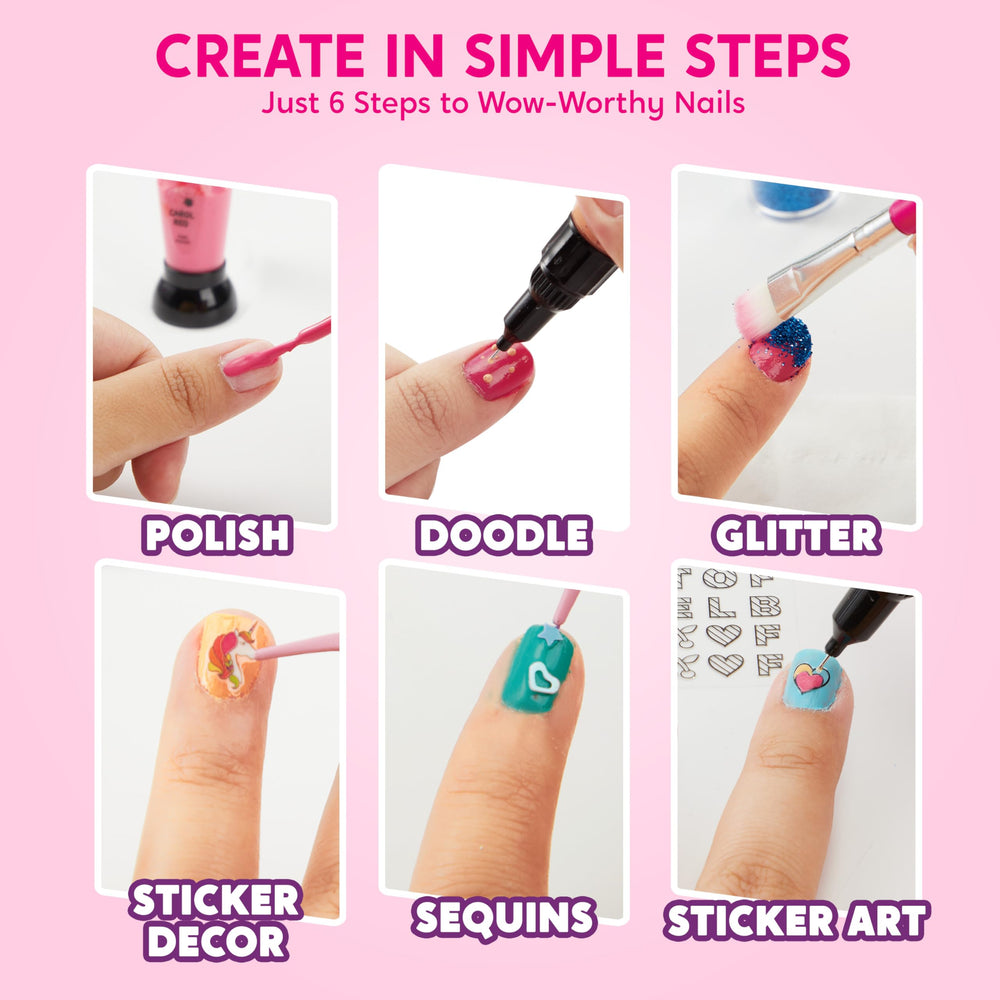 Klever Kits nail stickers pack provides quick, colorful decorating ideas.