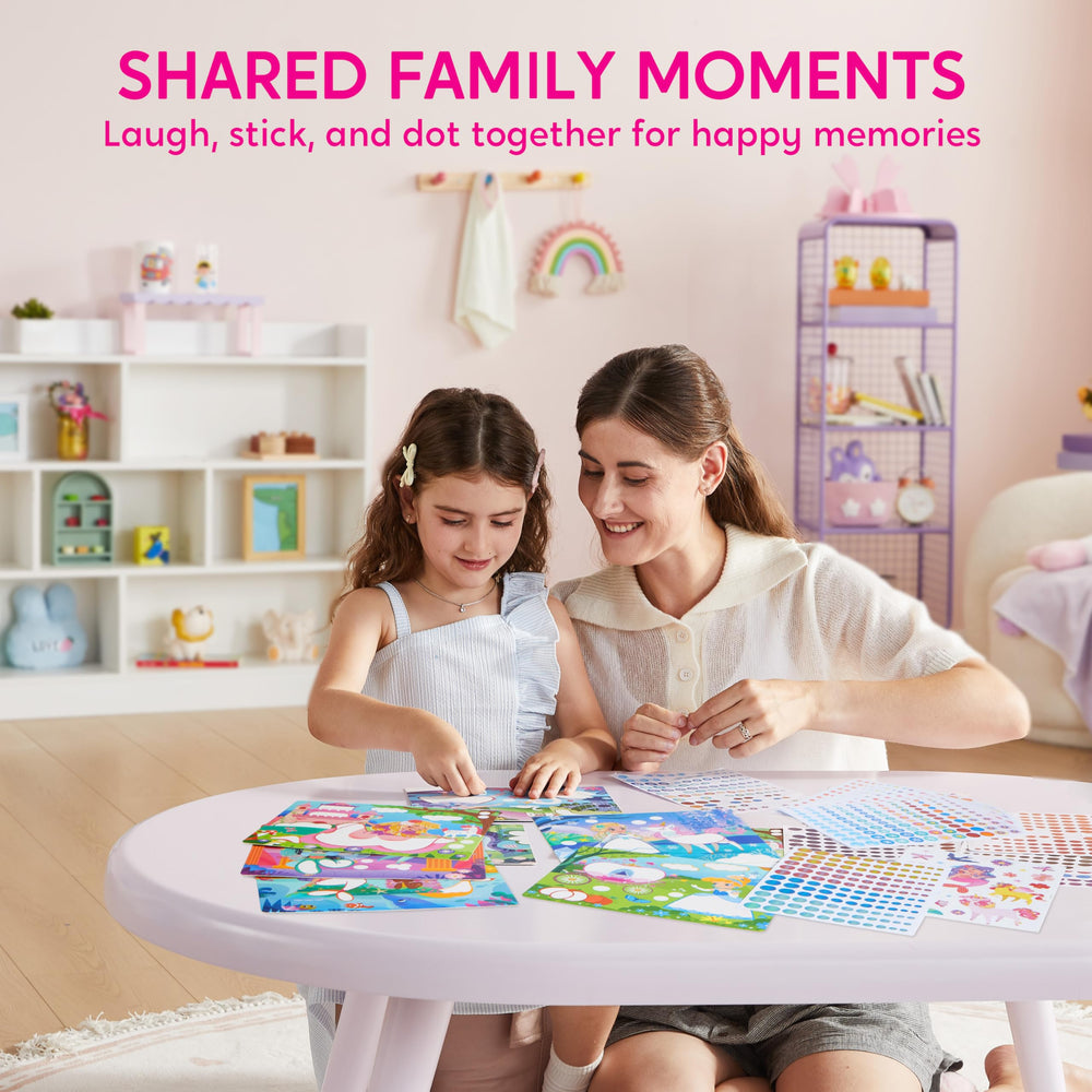 Klever Kits no-mess stickering keeps surfaces clean during creative play